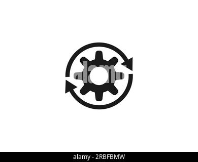 Automatism, process icon. Vector illustration. Stock Vector