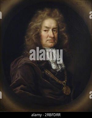 Portrait of Elias Ashmole, John Riley Stock Photo - Alamy