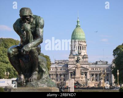 The Thinker 1880 - 1882; France by Auguste Rodin Stock Photo