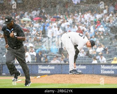 July 16 2023 New York pitcher Wandy Peralta (58) throws a pitch during the  game with New York Yankees and Colorado Rockies held at Coors Field in  Denver Co. David Seelig/Cal Sport