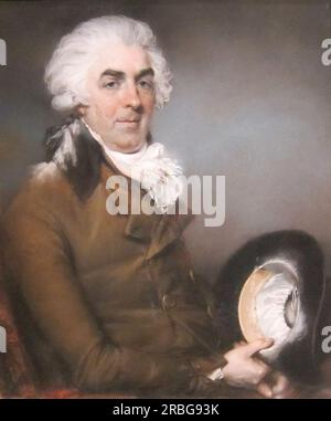 Portrait of George de Ligne Gregory 1793 by John Russell Stock Photo