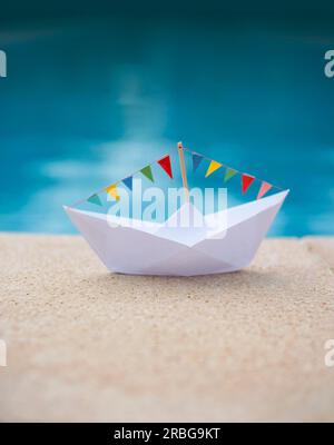 Party Paper Boat Stock Photo