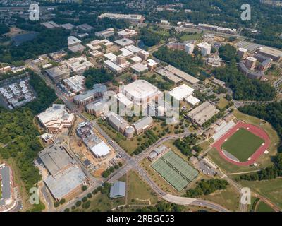 Aerial views of the University of North Carolina at Charlotte ...
