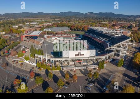 October 14, 2018, Corvallis, Oregon, USA: Reser Stadium is an outdoor athletic stadium in the northwest United States, on the campus of Oregon State Stock Photo