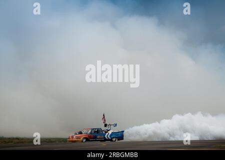 Flash Fire Jet Truck Stock Photo