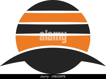 sun logo template. Icon Illustration Brand Identity. Isolated and flat illustration. Vector graphic Stock Vector