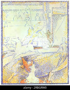 Study for 'The Circus' 1890 - 1891; France by Georges Seurat Stock Photo