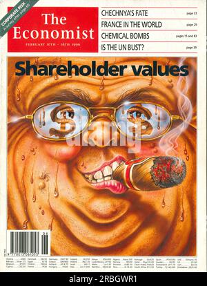 The Economist magazine cover February 10th- 16th 1996 Stock Photo