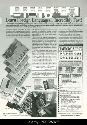 Language Learning Cassette Learning foreign languages. Audio language courses. Background from ...