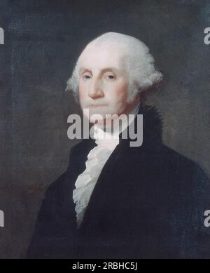 George Washington 1803 by Gilbert Stuart Stock Photo