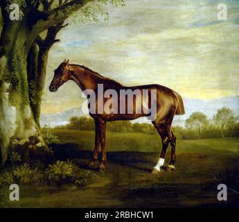 A Chestnut Racehorse by George Stubbs Stock Photo