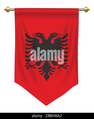 petit fanion wimpel pennant )) APOLONIA DE FIERI * ALBANIE | UK