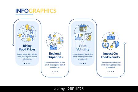 Heatflation layout with line icons concept Stock Vector