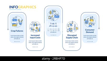 Heatflation layout with linear icons concept Stock Vector