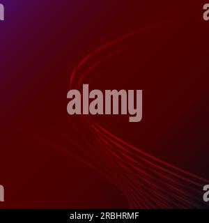 Beautiful red abstract magic energy electric spiral twisted cosmic fire lattices from lines, strips, sticks, rods glittering glowing on burgundy backg Stock Vector