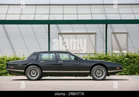 An Aston Martin Lagonda in profile Stock Photo