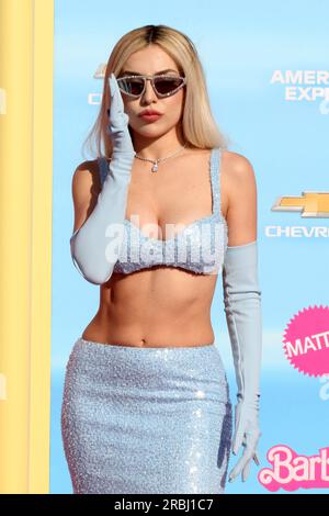 July 9, 2023, Los Angeles, CA, USA: LOS ANGELES - JUL 9: Ava Max at the Barbie World Premiere at the Shrine Auditorium on July 9, 2023 in Los Angeles, CA (Credit Image: © Kay Blake/ZUMA Press Wire) EDITORIAL USAGE ONLY! Not for Commercial USAGE! Stock Photo