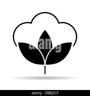Cotton organic icon, clothing symbol natural symbol, web graphic vector  illustration Stock Vector Image & Art - Alamy