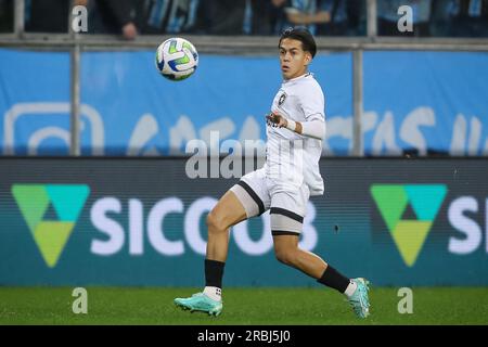 Porto Alegre, Brazil. 09th July, 2023. RS - PORTO ALEGRE - 09/07/2023 - BRASILEIRO A 2023, GREMIO X BOTAFOGO - Matias Segovia player of Botafogo during a match against Gremio at the Arena do Gremio stadium for the Brazilian championship A 2023. Photo: Pedro H. Tesch/AGIF/Sipa USA Credit: Sipa USA/Alamy Live News Stock Photo