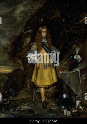 Memorial Portrait of Moses ter Borch 1668 by Gerard Terborch Stock Photo