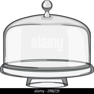 dessert cake dome cartoon vector illustration Stock Vector Image & Art ...