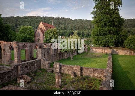 Cloister and Marienkapelle in Hirsau Monastery near Calw, Baden-Wuerttemberg, Germany, Europe Stock Photo