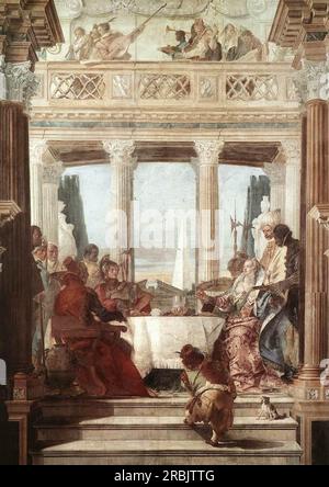 The Banquet of Cleopatra 1747 by Giovanni Battista Tiepolo Stock Photo