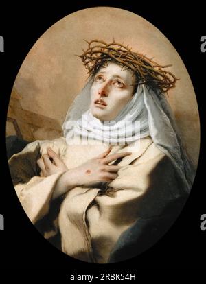 Giovanni Battista Tiepolo - Saint Catherine of Siena Stock Photo - Alamy
