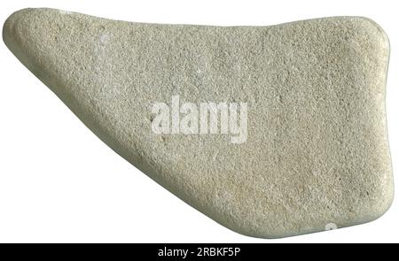 river stone, pebble. isolated on white background Stock Photo