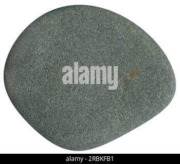 river stone, pebble. isolated on white background Stock Photo