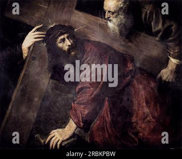 Christ Carrying the Cross 1565 by Titian Stock Photo