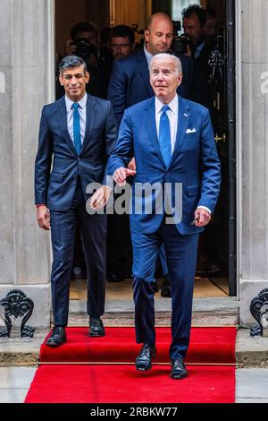 London, UK. 10th July, 2023. American President Joe Biden visits British Prime Minister Rishi Sunak in Downing Street. Credit: Guy Bell/Alamy Live News Stock Photo