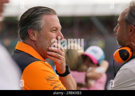 Zak Brown after the FORMULA 1 ARAMCO BRITISH GRAND PRIX 2023 at Silverstone Circuit, Silverstone, United Kingdom on 9 July 2023 Stock Photo