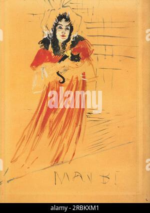 Miss May Belfort 1895 by Henri de Toulouse-Lautrec Stock Photo