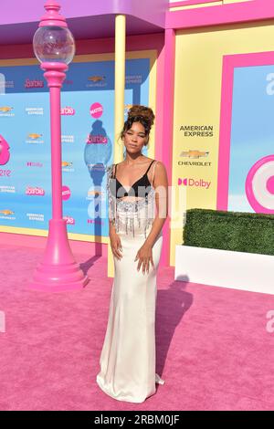 alexandra shipp barbie purple dress Alexandra Shipp confirms that she will play a Barbie in Greta Gerwig's ' Barbie.'