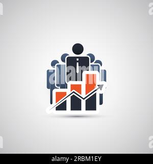 Good Businessmen - Icon Concept Design Stock Vector