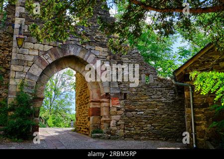 France, Aveyron (12), Najac, labeled The Most Beautiful Villages of France, medieval village Stock Photo
