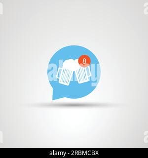 Need More Beer - Icon Design Concept Stock Vector