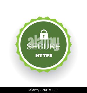 Secure Website Certificate Badge Stock Vector