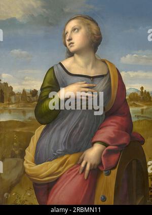 Saint Catherine of Alexandria, Raphael, circa 1507, Stock Photo
