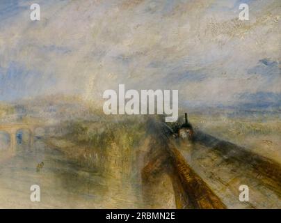 Rain, Steam and Speed, The Great Western Railway, JMW Turner, 1844, Stock Photo