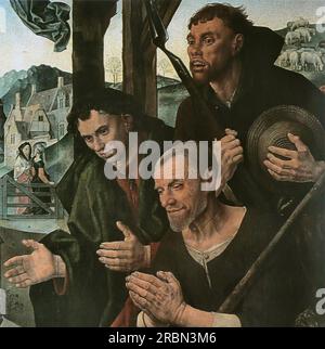 Portinari Triptych (detail) 1475 by Hugo van der Goes Stock Photo