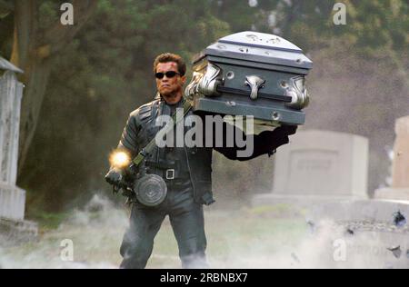 Terminator 3 Rise of the Machines  Arnold Schwarzenegger Stock Photo