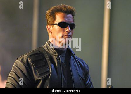 Terminator 3 Rise of the Machines film  Arnold Schwarzenegger Stock Photo