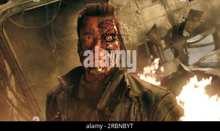 Terminator 3 Rise of the Machines  Arnold Schwarzenegger Stock Photo