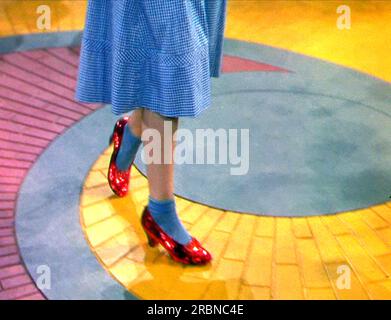 The Wizard Of Oz 1939  Judy Garland Ruby slippers Stock Photo