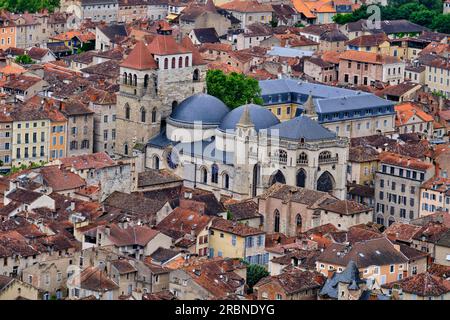 France, Lot (46), Cahors, Saint-Etienne cathedral, listed as World Heritage by UNESCO Lot valley, Quercy Stock Photo