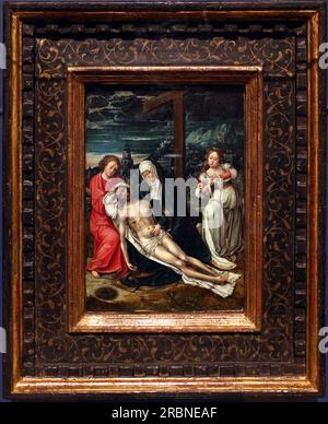 This 1530 painting by Bernard van Orley depicts the three Marys and ...