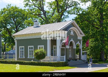 Tallinn, Estonia - June 16 2019: The Museum and Library are located in the new gatehouse of Kadriorg Palace that was built in 1828 by command of Czar Stock Photo