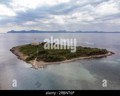 group of canoeist in Alcanada island, Alcudia, . Majorca, Balearic Islands, Spain. Stock Photo